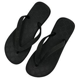 Infradito in gomma Gucci GG Monogram Nero