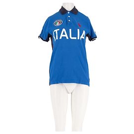 Polo Ralph Lauren en coton bleu Italia Bleu