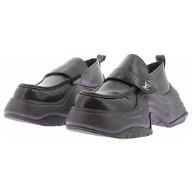 Louis Vuitton Mocassins em couro preto Preto