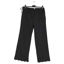 Autre Marque Pantaloni in cotone neri Nero