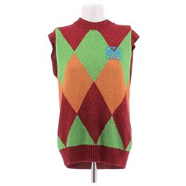 Autre Marque Top senza maniche multicolore Rosso