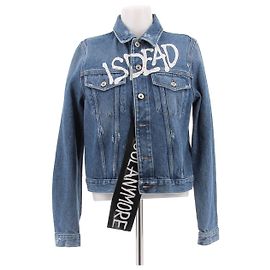 Diesel Denim Jacket Blue Cotton Size 36 Blue