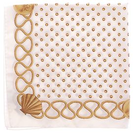 Pañuelo de satén Nina Ricci Beige Beige