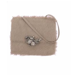 Acne Borsa in ecopelliccia beige Beige
