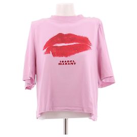 Isabel Marant Top rosa con estampado de labios Rosa