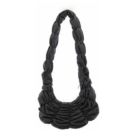 Cos Sac matelassé en cuir noir Noir