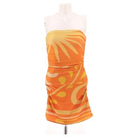 Autre Marque Mini vestido naranja de lentejuelas Naranja