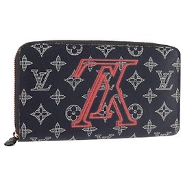 LOUIS VUITTON Ink Upside Down Zippy Organizer NM Wallet Navy M62931 Otro