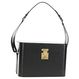 LOUIS VUITTON Vanity Epi Shoulder Bag Black LV Altro
