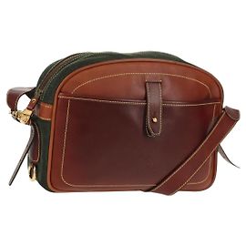 LOEWE Sac à épaule Anagram Cuir Daim Marron Or Autre