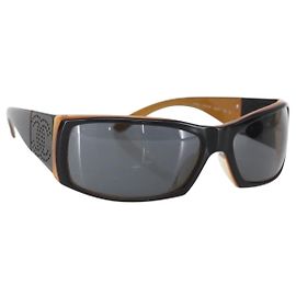 Gafas de sol CHANEL plástico Marrón CC Otro