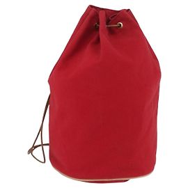 Hermès HERMES Bolsa Porosion Mimill PM Bolsa de Ombro Algodão Vermelho Outro