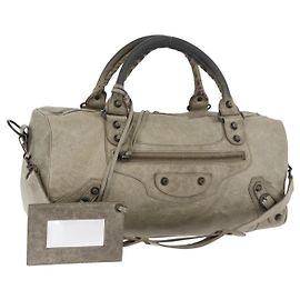 BALENCIAGA The Twiggy Handtasche Leder 2way Ivory 128523 Andere