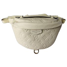 Louis Vuitton Monogram cream Empreinte leather Bum Bag Beige