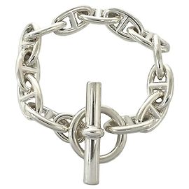Hermès Pulsera Hermes Chaine d'Ancre Plata