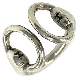 Hermès Anillo Banda Hermes Vintage Nausicaä Plata