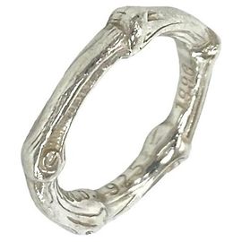 Autre Marque Tiffany Vintage Bamboo Band Ring Silber
