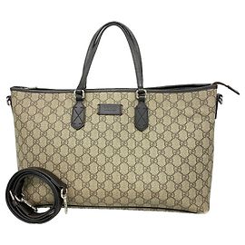 Borsa Tote Gucci GG Supreme Marrone Beige
