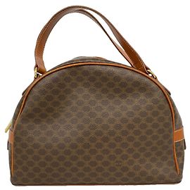 Céline Bolsa Celine Macadam Brown Marrom