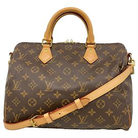Louis Vuitton Monogram Speedy Bandoulière 30 Handbag Brown