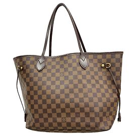 Borsa Tote Louis Vuitton Damier Neverfull MM Damier ebene