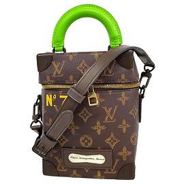 Louis Vuitton Monogram Vertical Box Trunk Handtasche Braun