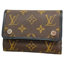 Cartera Louis Vuitton marrón tri-fold Castaño