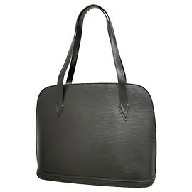 Bolso de hombro Louis Vuitton Epi Lussac Negro