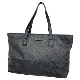 Borsa Tote Gucci in pelle nera Nero