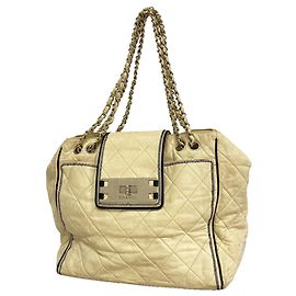 Chanel Tote Chain 2.55 gesteppte Ledertasche Roh