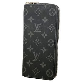 Carteira Zippy Louis Vuitton Monogram Eclipse Preto