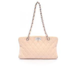 Bolsa de Ombro Chanel 2.55 Matelassé Bege