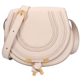 Borsa a sella Chloé Marcie Small Beige