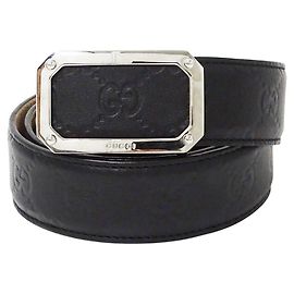 Gucci Men's Leather Belt Black