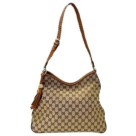 Bolsa de Ombro Gucci Marrakech para Mulher Marrom