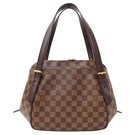 Borsa Louis Vuitton Damier Canvas Belem MM Marrone