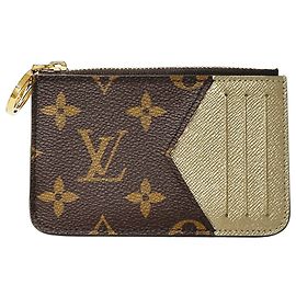 Louis Vuitton Monogram Visitenkartenetui Braun