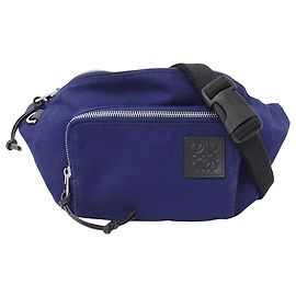 Borsa Sling Loewe in tela blu navy Blu navy