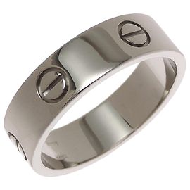 Cartier 18K White Gold Band Ring Other