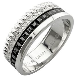 Boucheron Quatre Black Band Ring Black White