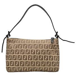 Mini bolso de mano Fendi para mujer Castaño Beige