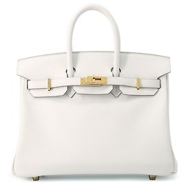 Hermès Borsa Hermes Birkin 25 Gris Perle Altro