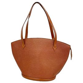 Bolsa de Ombro Louis Vuitton Epi Saint Jacques Marrom