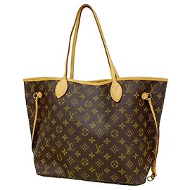 Bolso Tote Louis Vuitton Monogram Neverfull MM Castaño