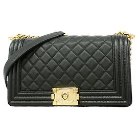 Bolsa de Ombro Chanel Boy Chain Preto