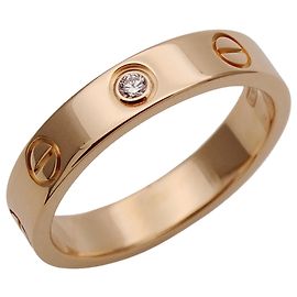 Anel Cartier Love em ouro rosa Dourado