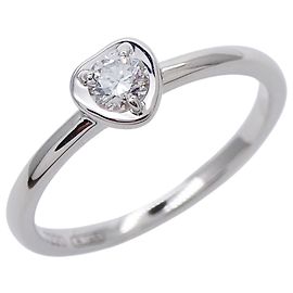 Bague alliance Cartier en or blanc et diamants Doré