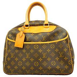 Bolso Louis Vuitton Monogram Deauville Castaño