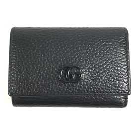 Portafoglio lungo Gucci in pelle nera Nero