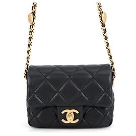 Borsa a tracolla Chanel Matelassé Nera Nero